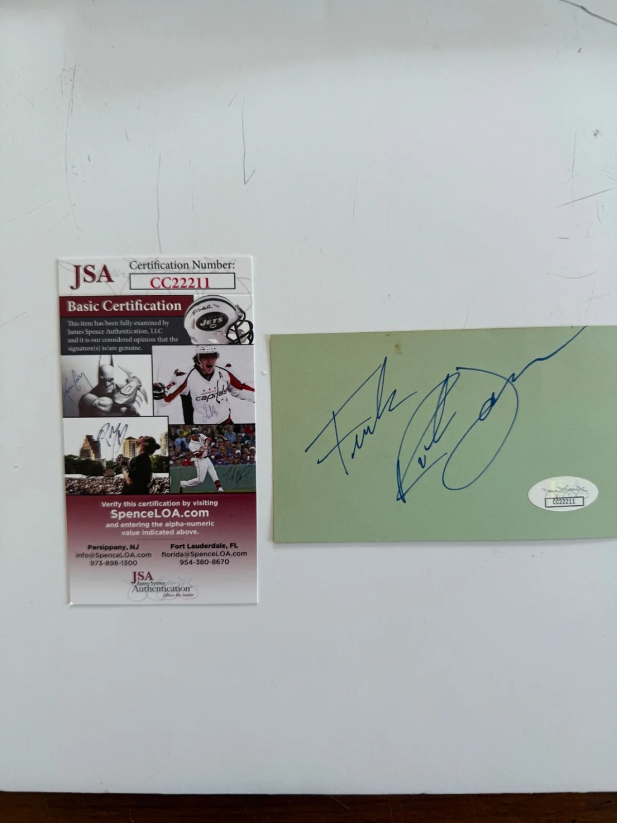 Autographed Rick James Index Card, image 4