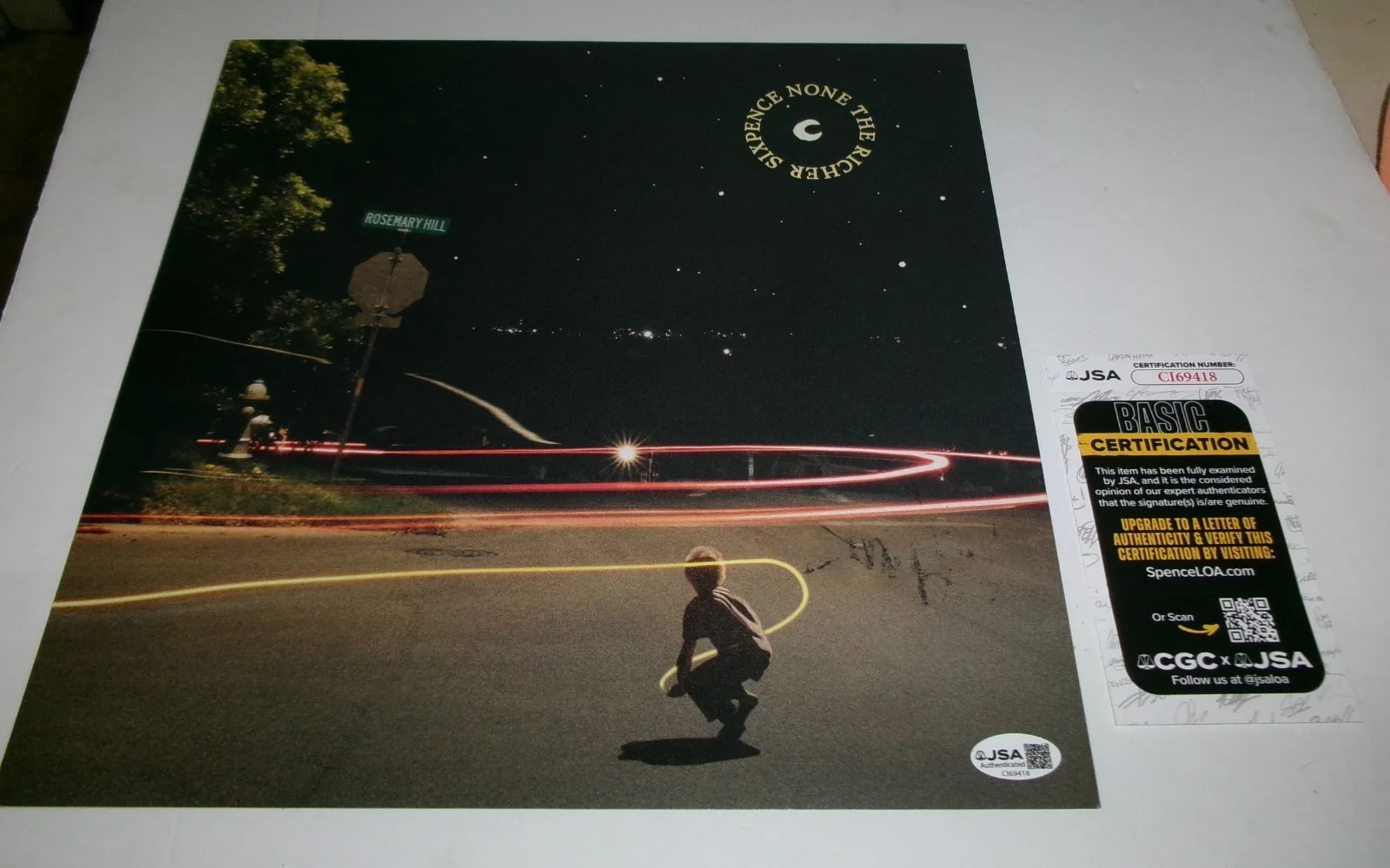 FRAMED Six Pence None The Richer SIGNED Album Flat JSA CERT, image 2