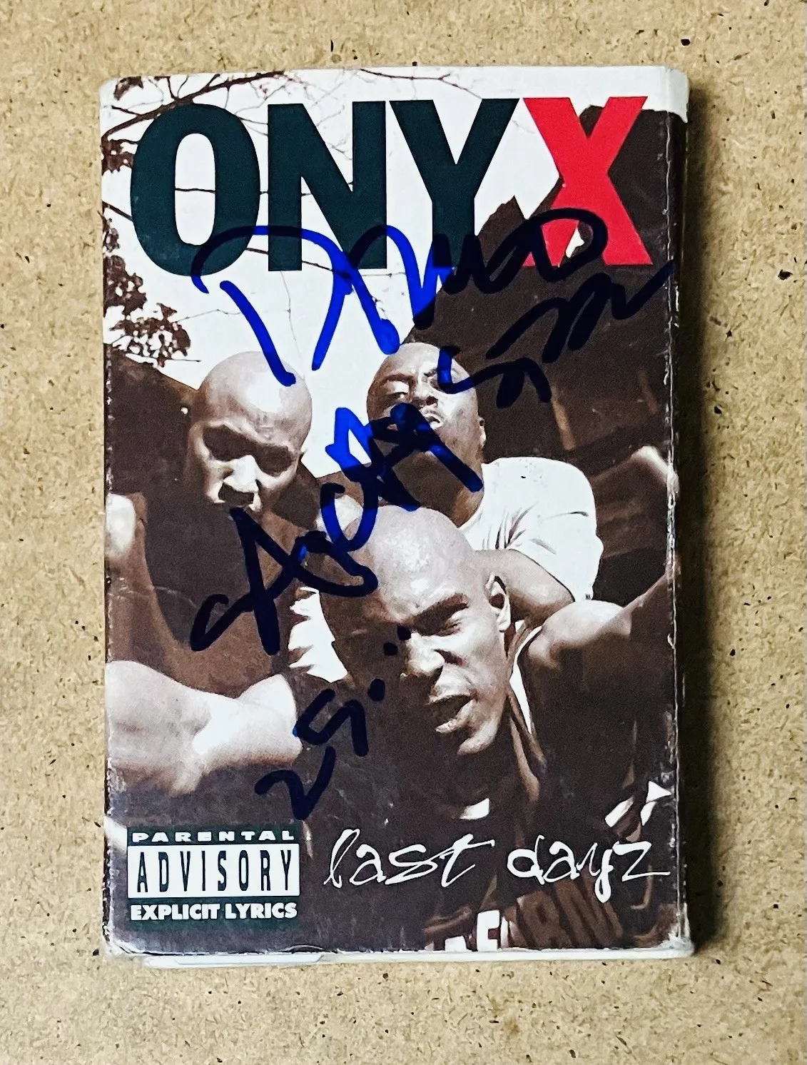 ONYX Autographed Signed Vintage LAST DAYZ Cassette Tape RARE Fredro/Sticky, image 2