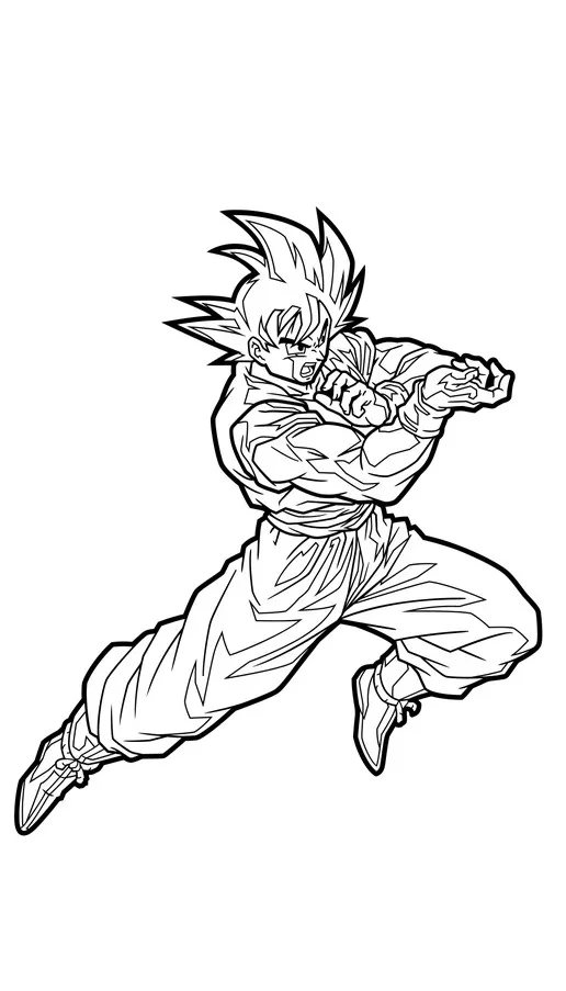 FiGPiN Goku (White & Black Nickel) (0862) Dragon Ball Super 3-Inch Enamel Pin, изображение 4