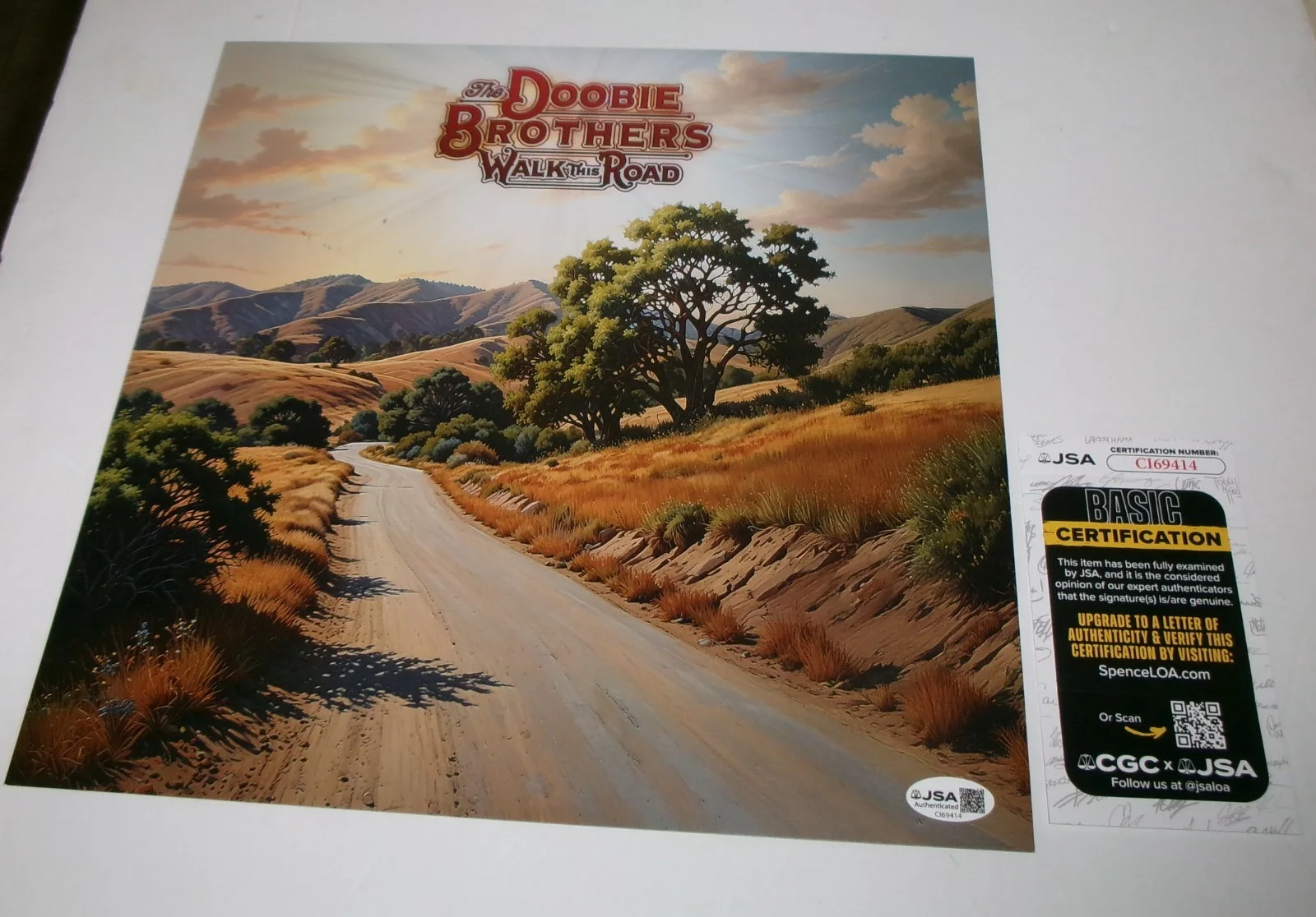 FRAMED Doobie Brothers Walk This Road SIGNED Album Flat JSA CERT, image 2