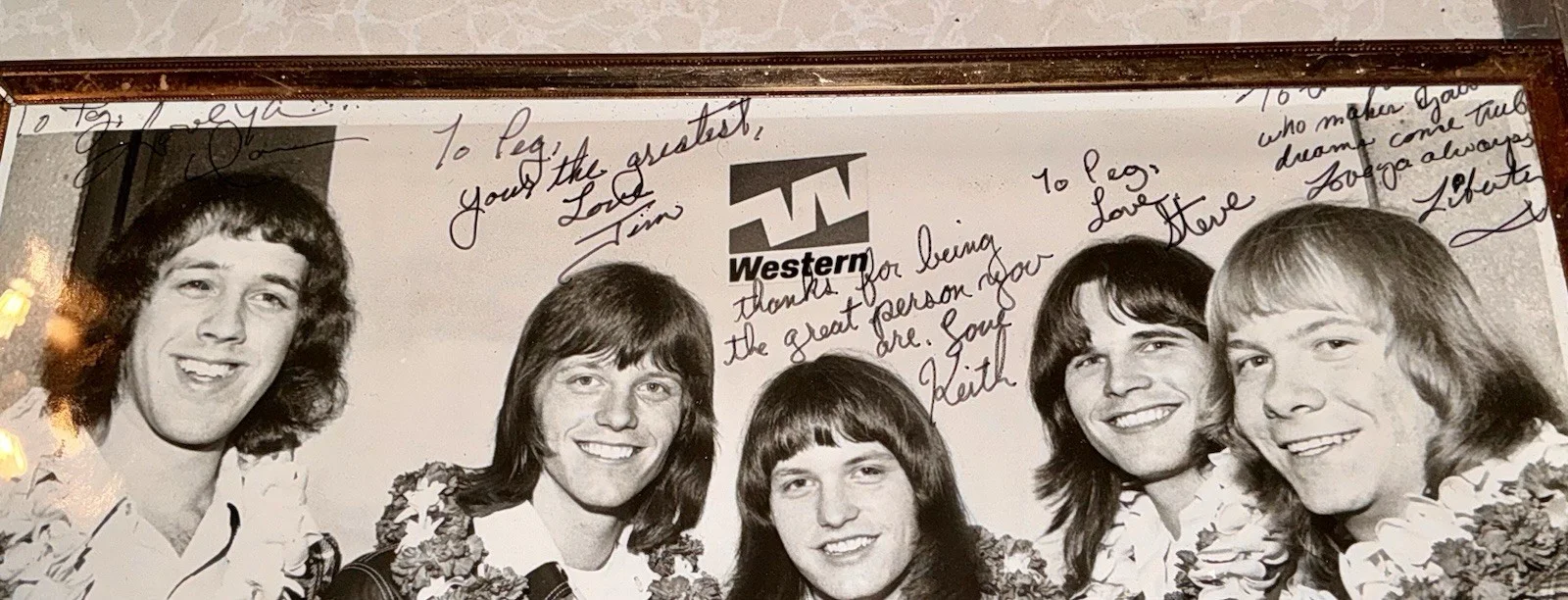 Vintage MUNCH! Band Promo Photo Signed Autographed Dick Clark Concerts 1970s, изображение 3