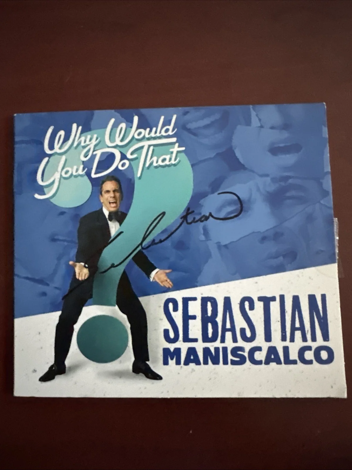 Sebastian Maniscalco — SEBASTIAN MANISCALCO SIGNED AUTOGRAPH 8x10 PHOTO - WHY WOULD YOU DO THAT? RARE