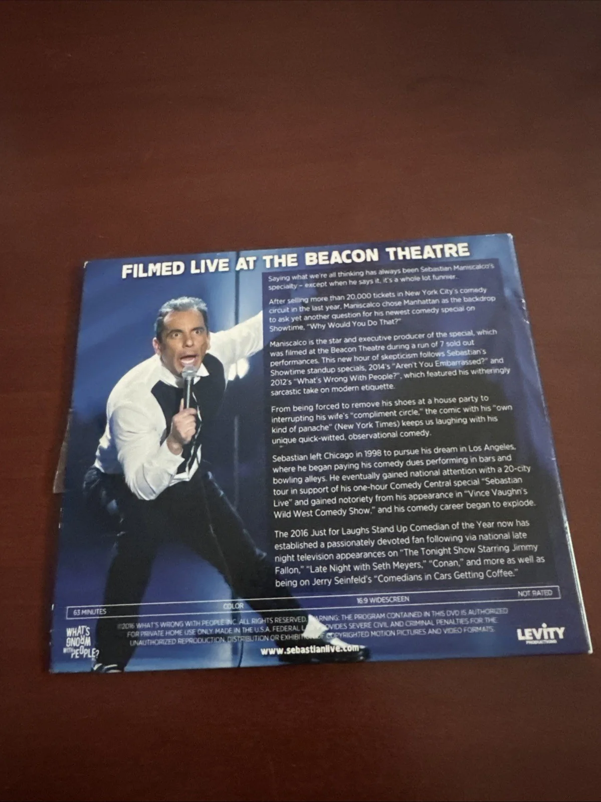 Sebastian Maniscalco — SEBASTIAN MANISCALCO SIGNED AUTOGRAPH 8x10 PHOTO - WHY WOULD YOU DO THAT? RARE, image 3