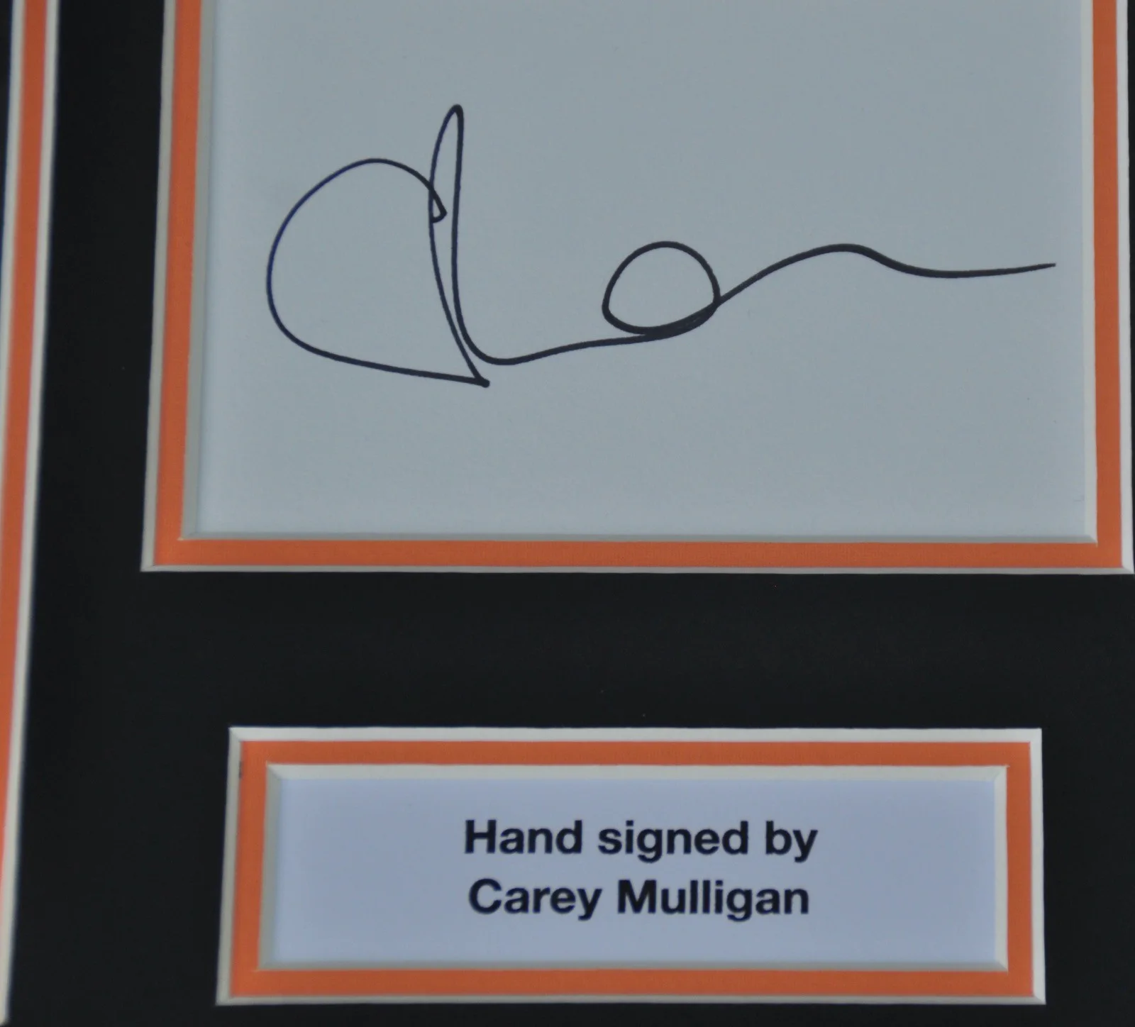 Carey Milligun Signed Card Double Mounted A4 Presentation With COA Photo Proof, image 2