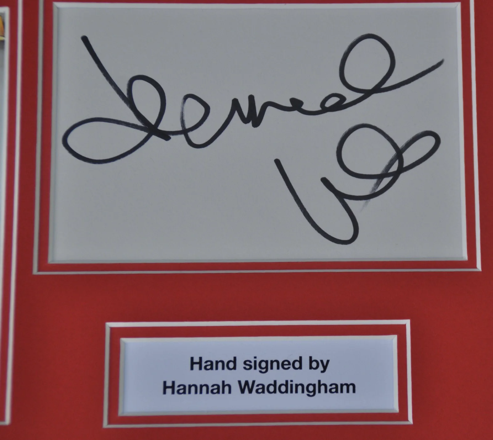 Hannah Waddingham Signed Card Double Mounted A4 Presentation Ted Lasso GOT W/COA, image 2
