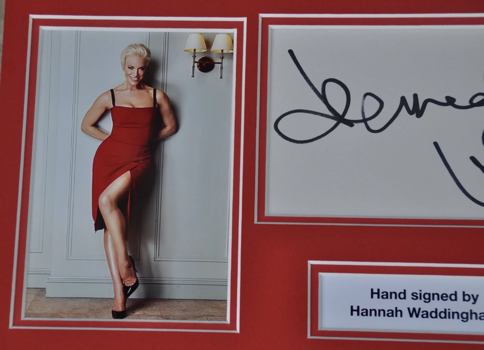 Hannah Waddingham Signed Card Double Mounted A4 Presentation Ted Lasso GOT W/COA, image 3
