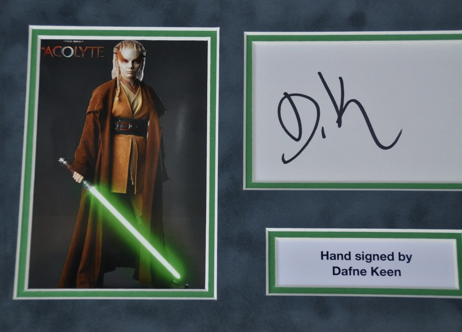 Dafne Keen Signed Card Double Mounted A4 Presentation Star Wars The Acolyte COA, image 3