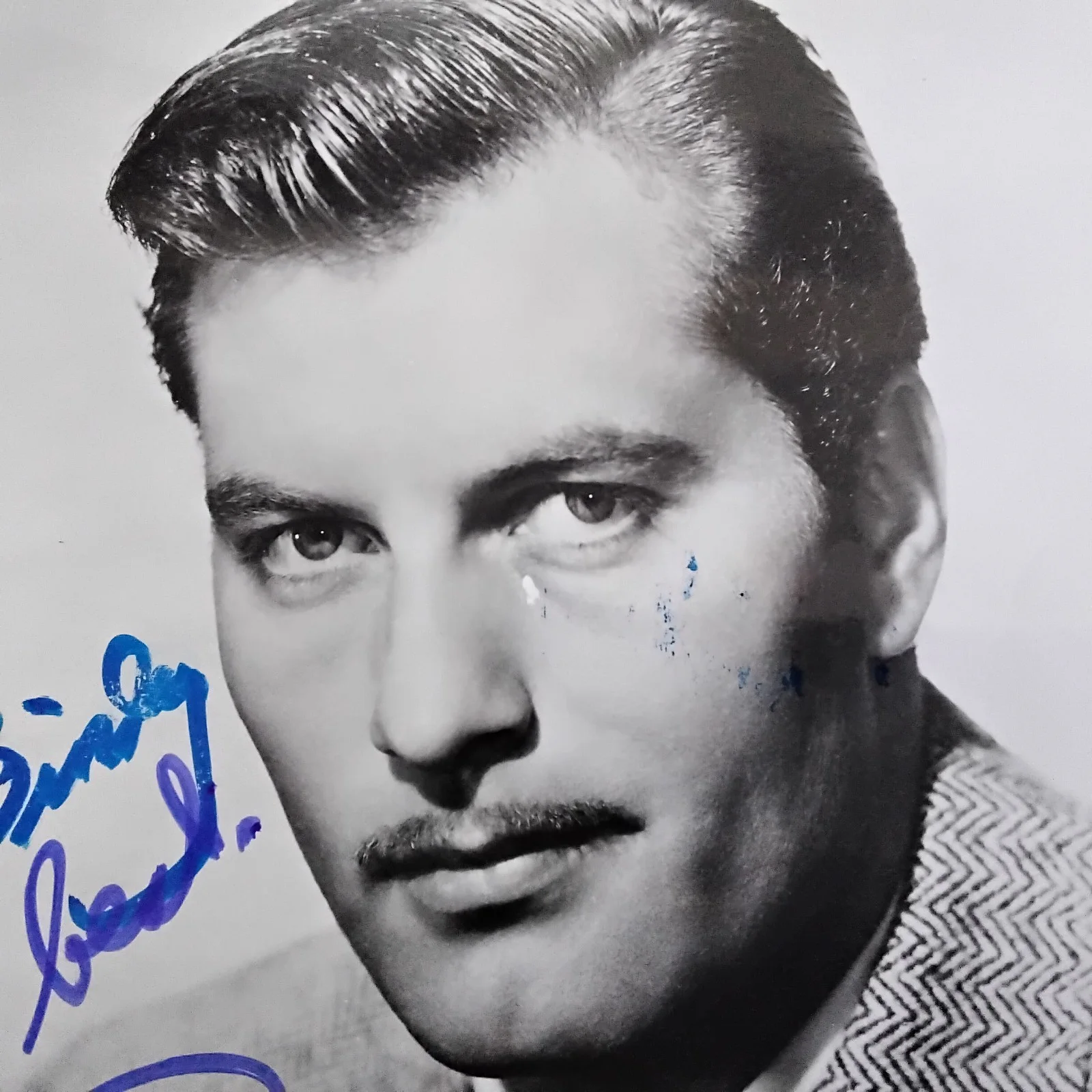 George Montgomery SIGNED Photo 40s Film Actor Westerns China Girl Davy Crockett, изображение 5