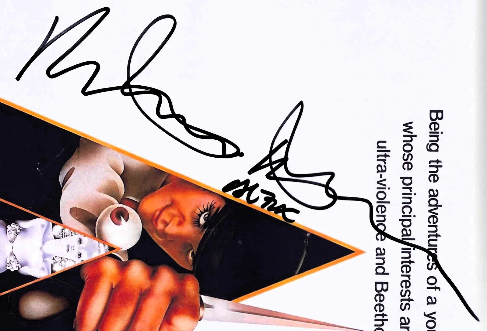 A CLOCKWORK ORANGE Malcolm McDowell as “Alex” SIGNED 8 ¼ x 11 ¾ with COA, image 2