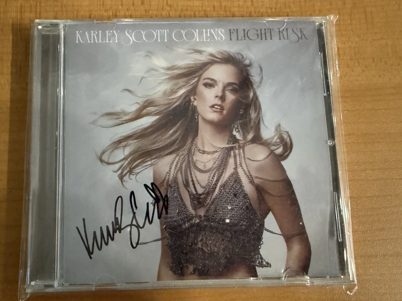 Karley Scott Collins: Flight Risk cd with signed insert AUTOGRAPHED, image 2