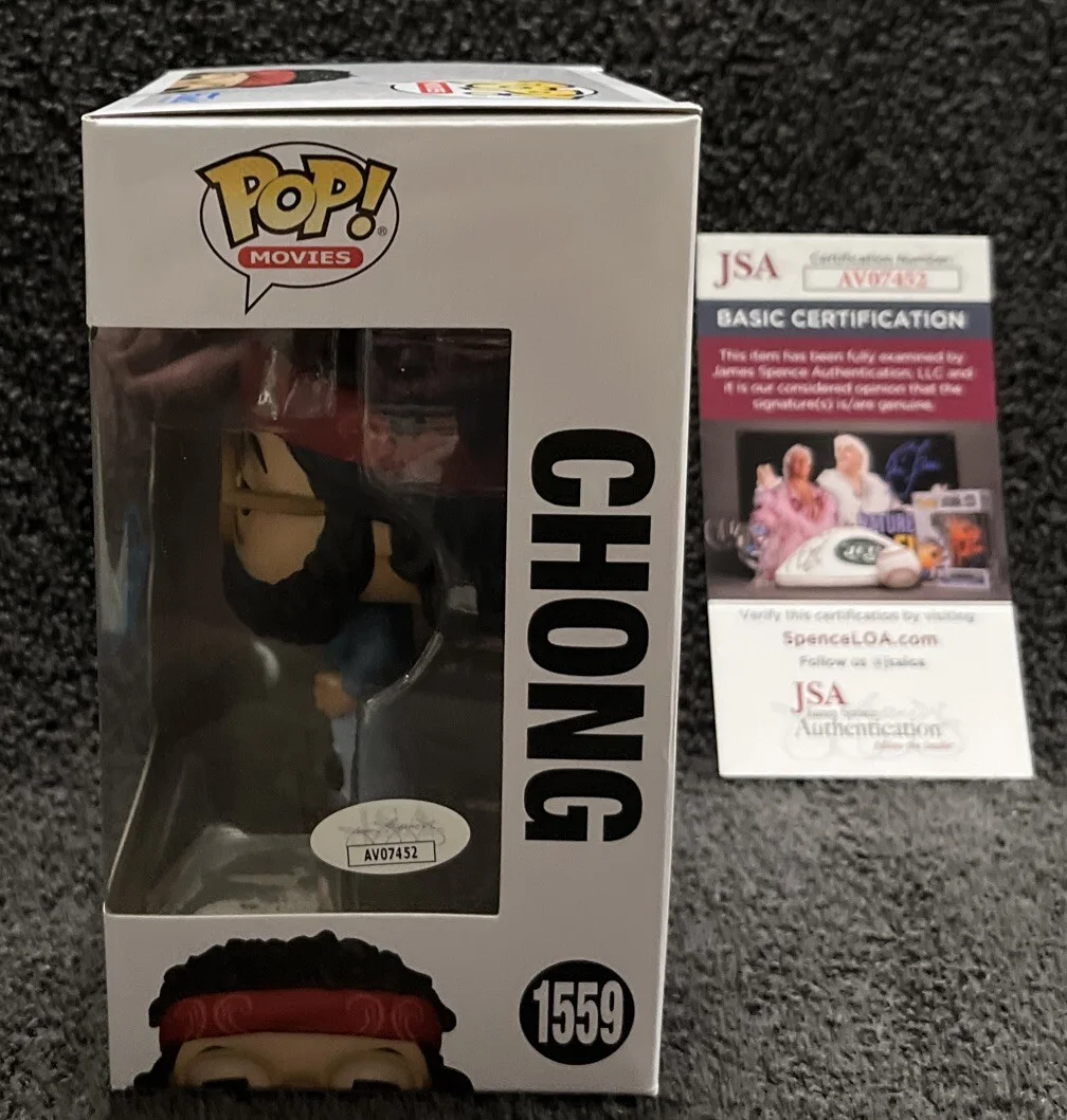 Tommy Chong — Tommy Chong SIGNED Up In Smoke Vinyl Funko Pop Movies #1559 JSA COA, изображение 3