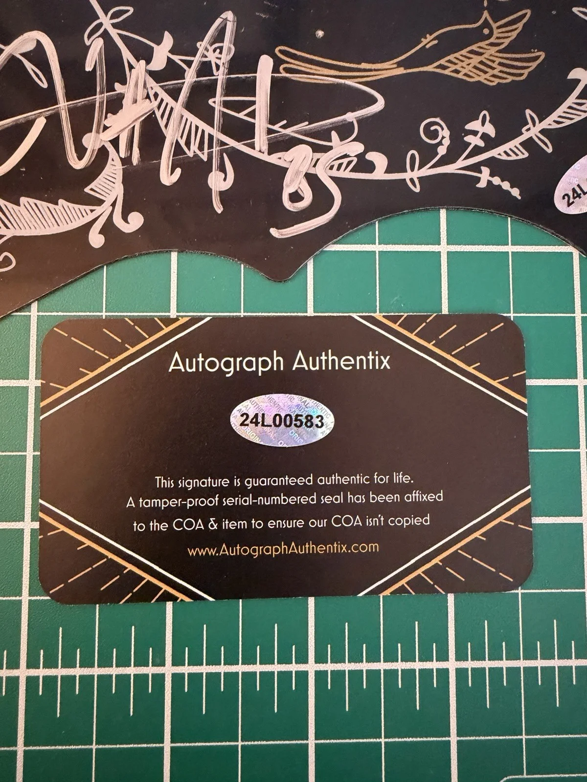 Billy Strings Signed Acoustic Guitar Pickguard Bluegrass Autograph COA, image 2