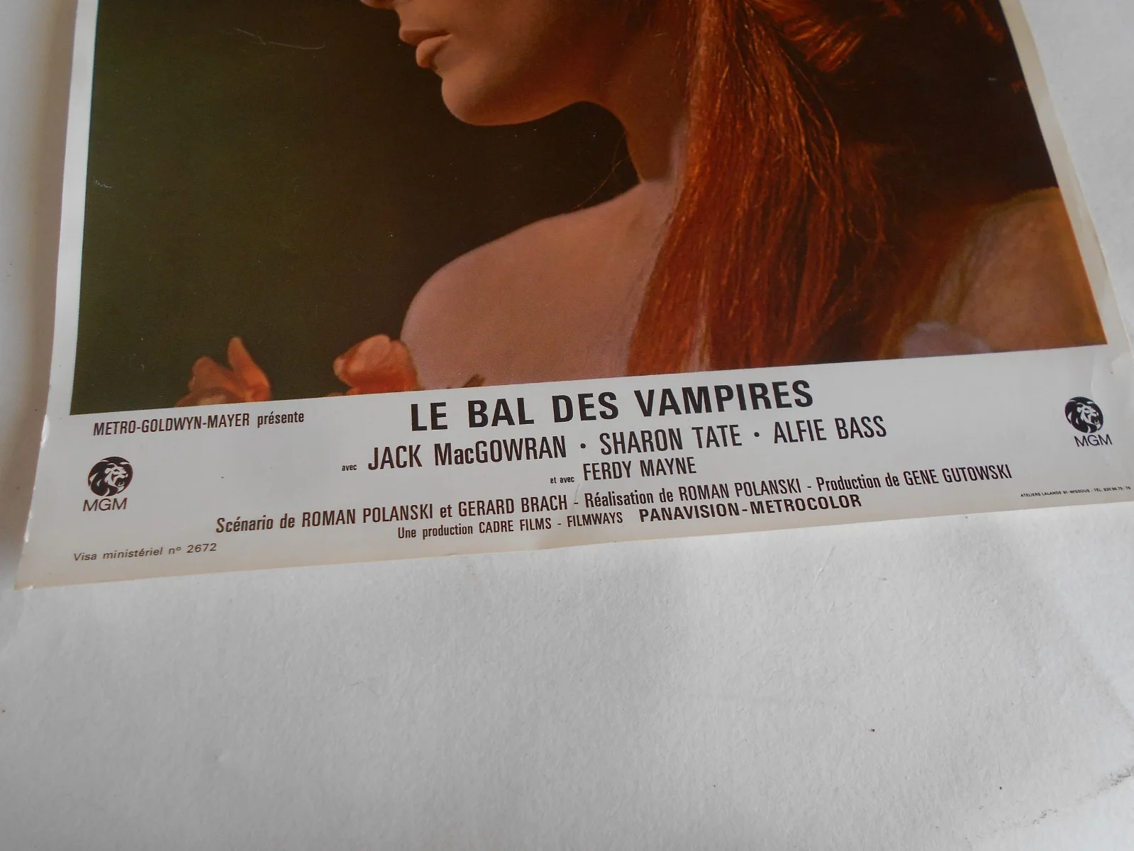 Vintage Lobby card Le Bal des Vampires 1967 roman polanski MGM French issue, изображение 2