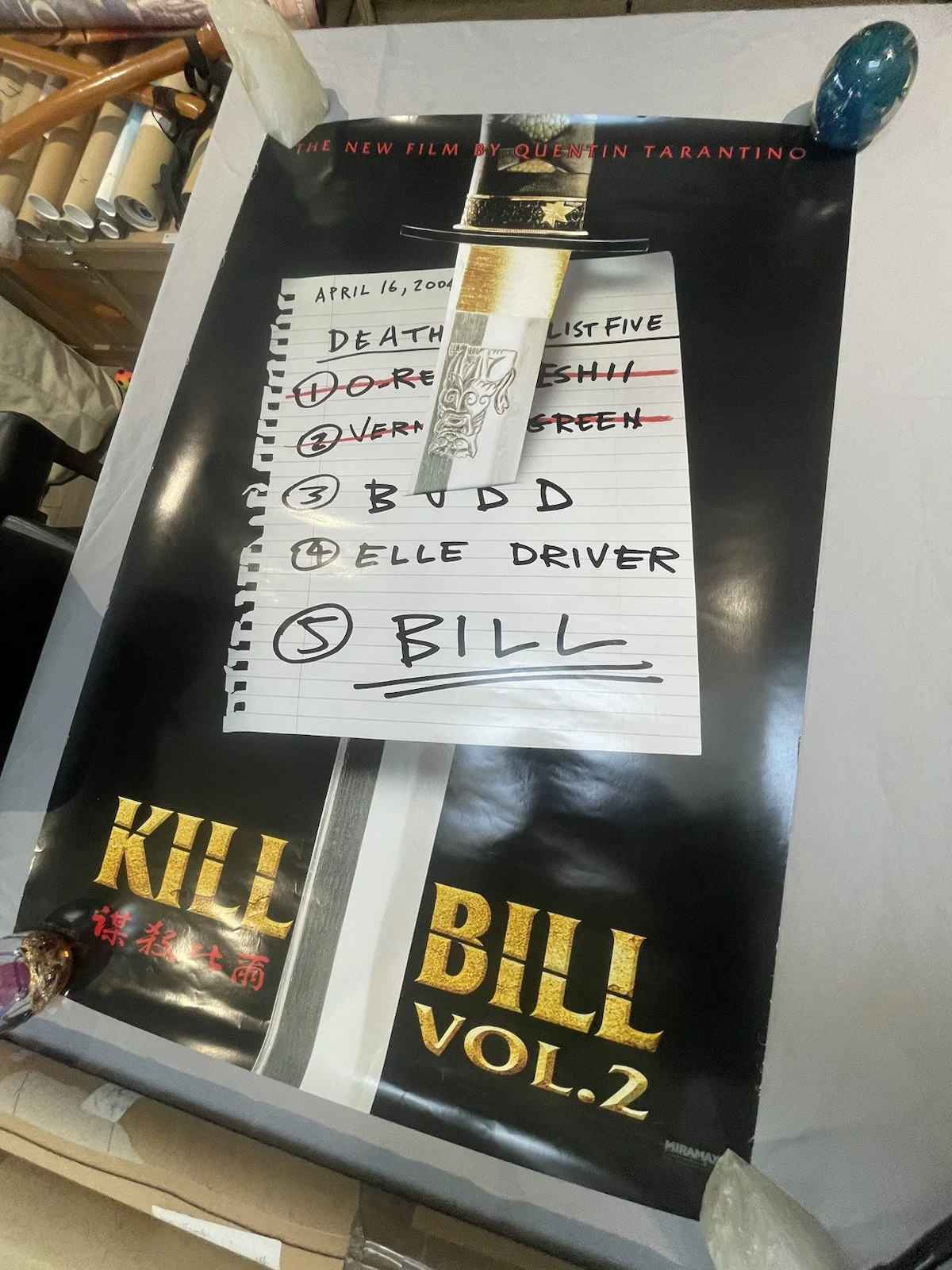 Kill Bill 2 Original Cinema One Sheet Posters X2 27x40, image 3