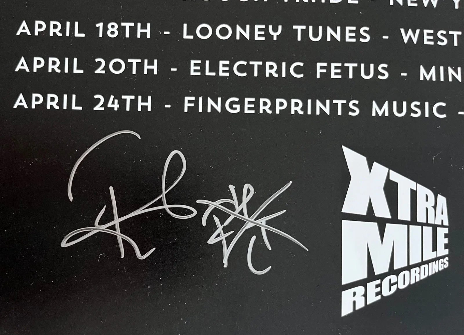 Frank Turner Autographed Signed Undefeated In-Store Promo Poster Electric Fetus, изображение 4