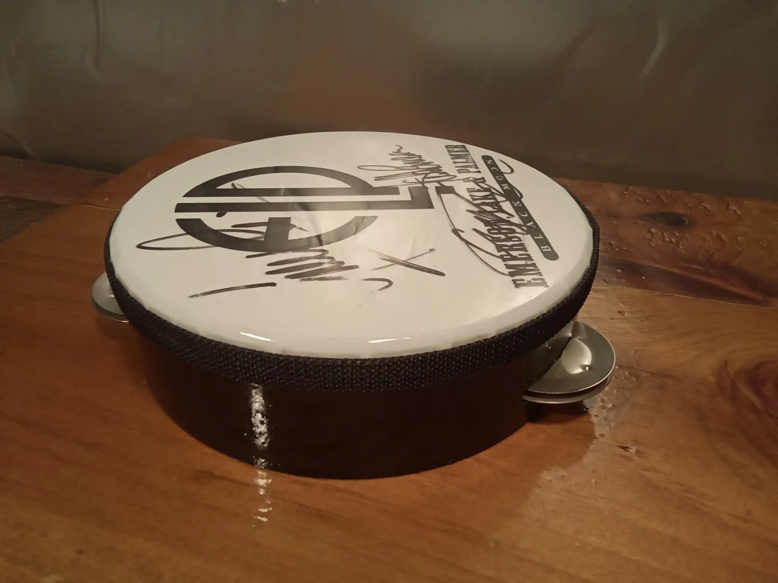 ELP EMERSON, LAKE, & PALMER Autographed Signed Tambourine, image 4