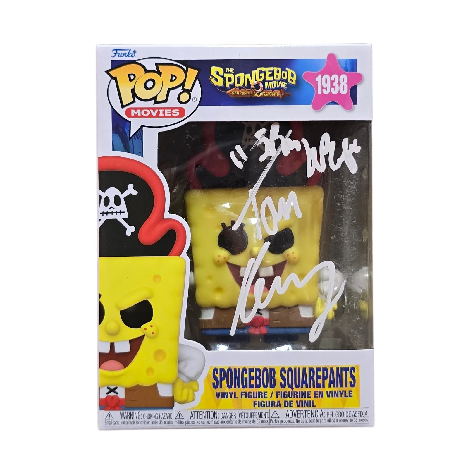 Tom Kenny — Tom Kenny Signed SpongeBob Funko 1938 Search For SquarePants SWAU Authenticated