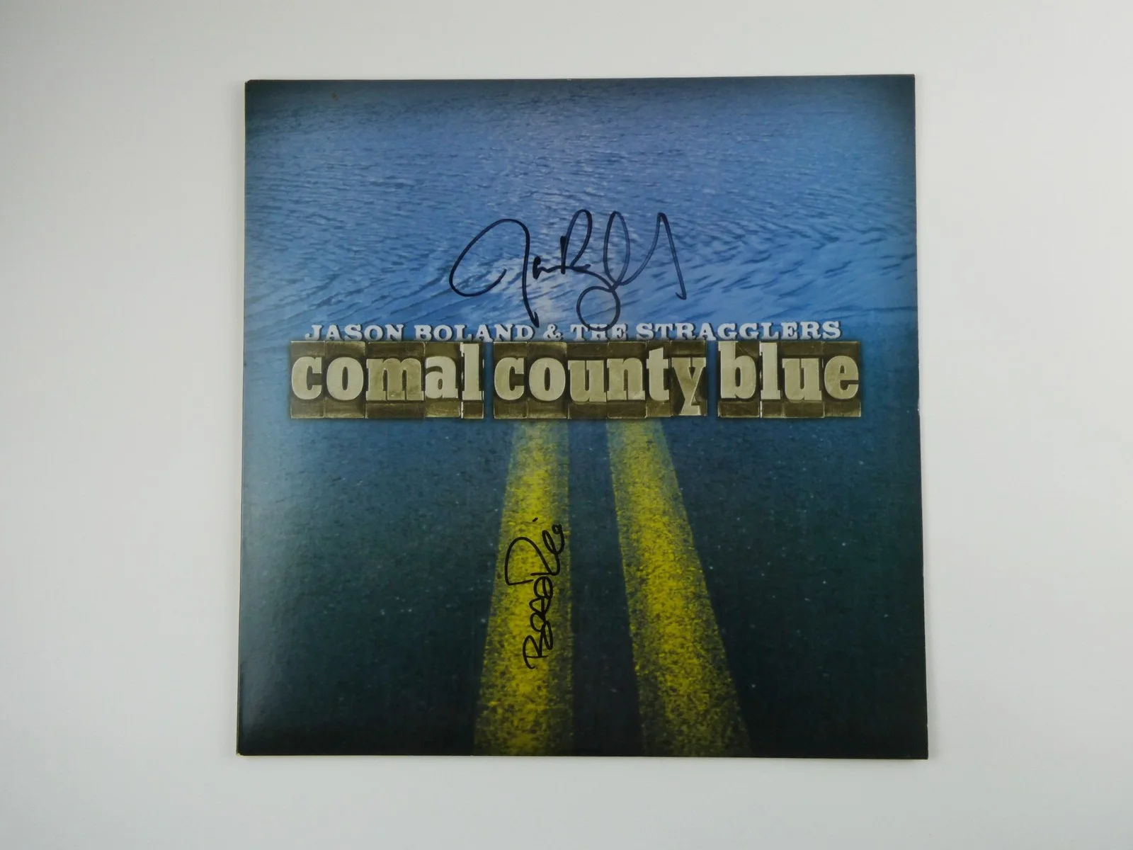 Jason Boland & The Stragglers Signed 12" LP Album Cover w/ Album RARE +2, изображение 2