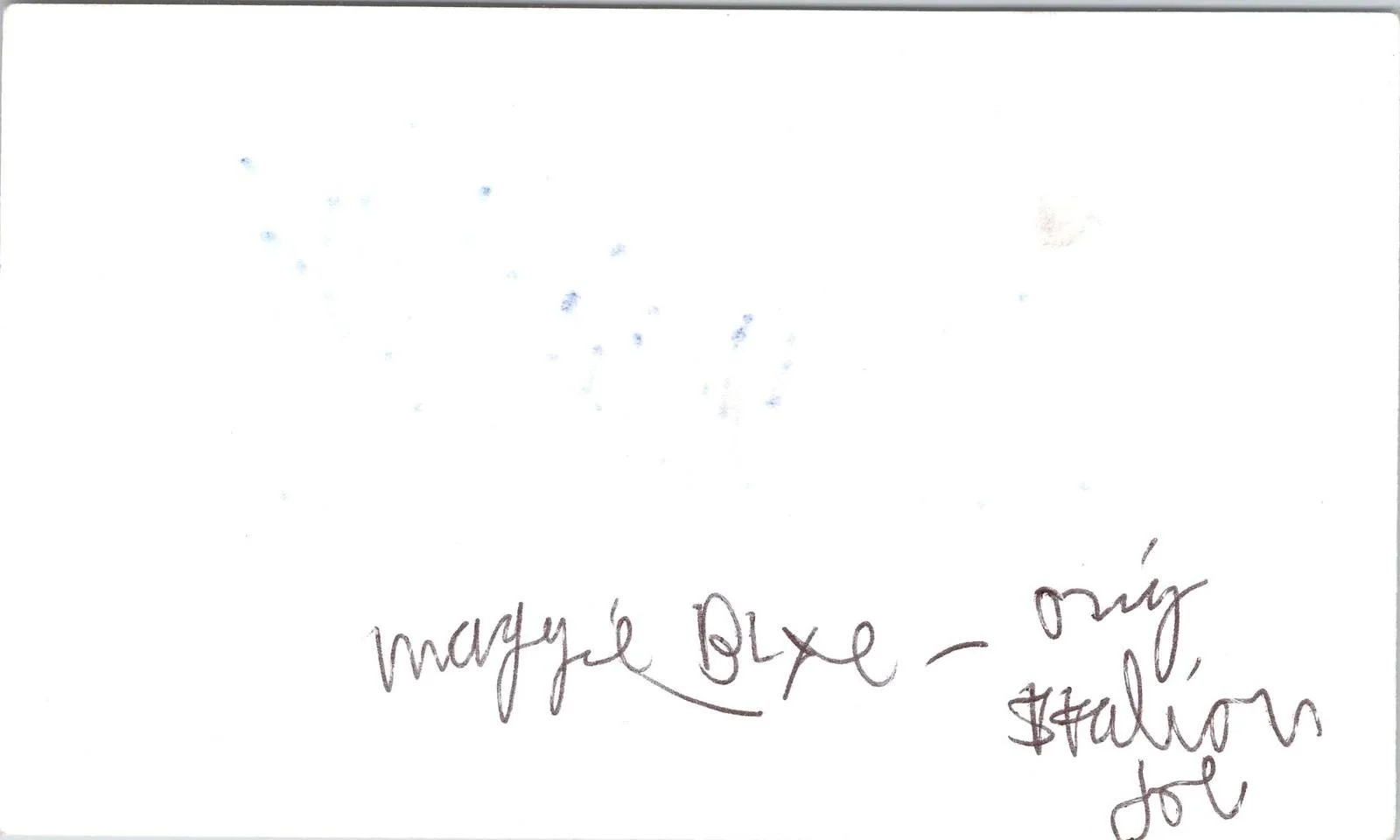 Maggie Blye Margaret — Maggie Blye Margaret Signed 3x5 Index Card The Italian Job Autographed, изображение 2