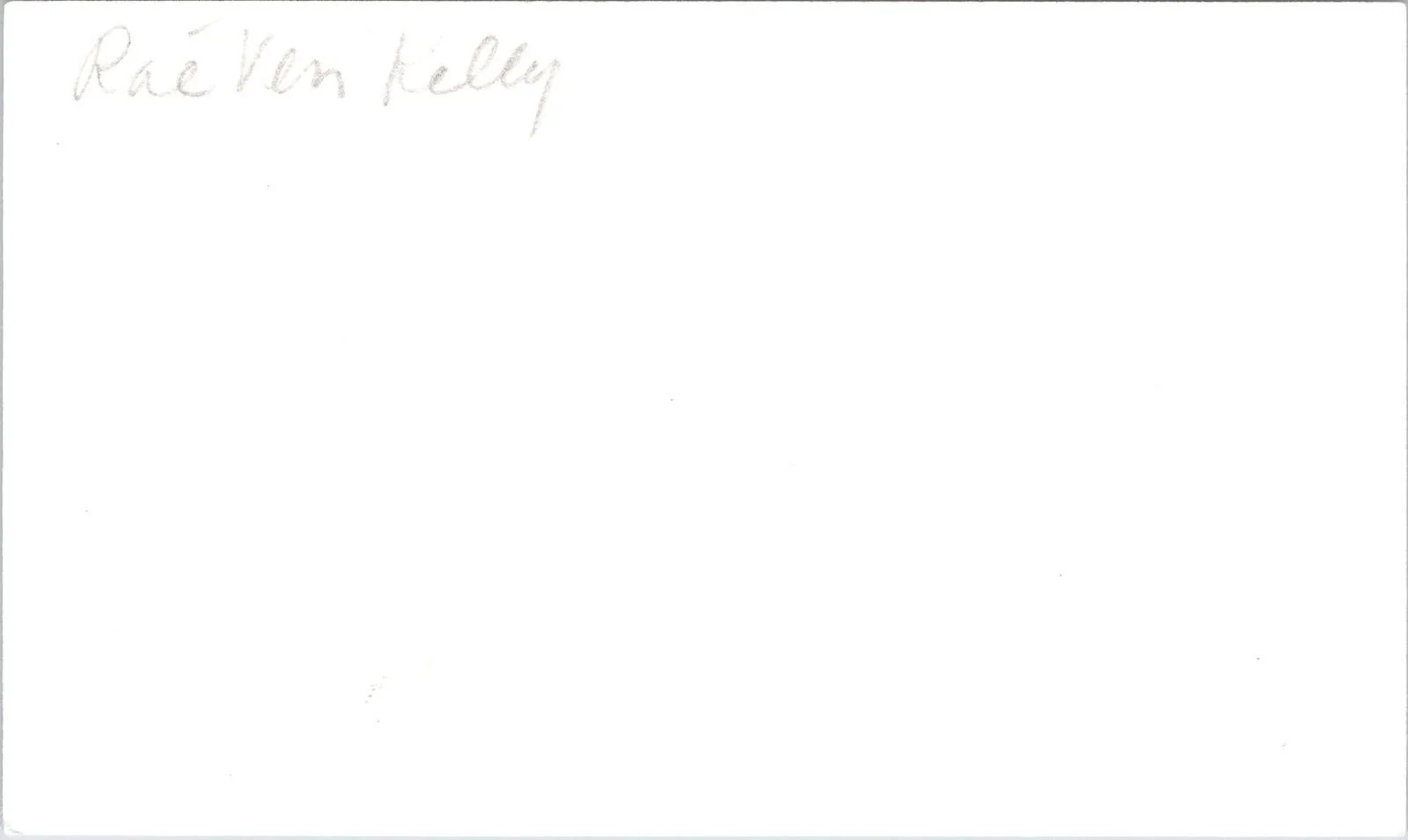 Rae'Ven Larrymore Kelly — Rae'Ven Larrymore Kelly Signed 3x5 Index Card American Quilt Autographed, image 2