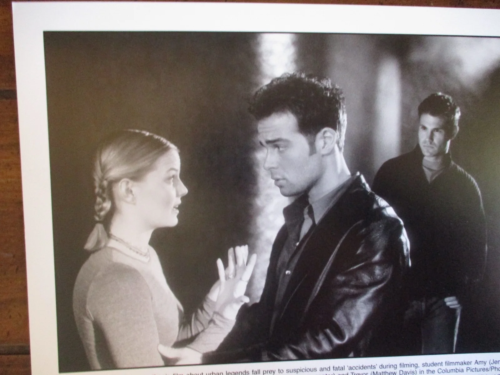 Jennifer Morrison/Joseph Lawrence/Matthew Davis(URBAN LEGENDS:FINAL CUT)2000 B&W, image 2