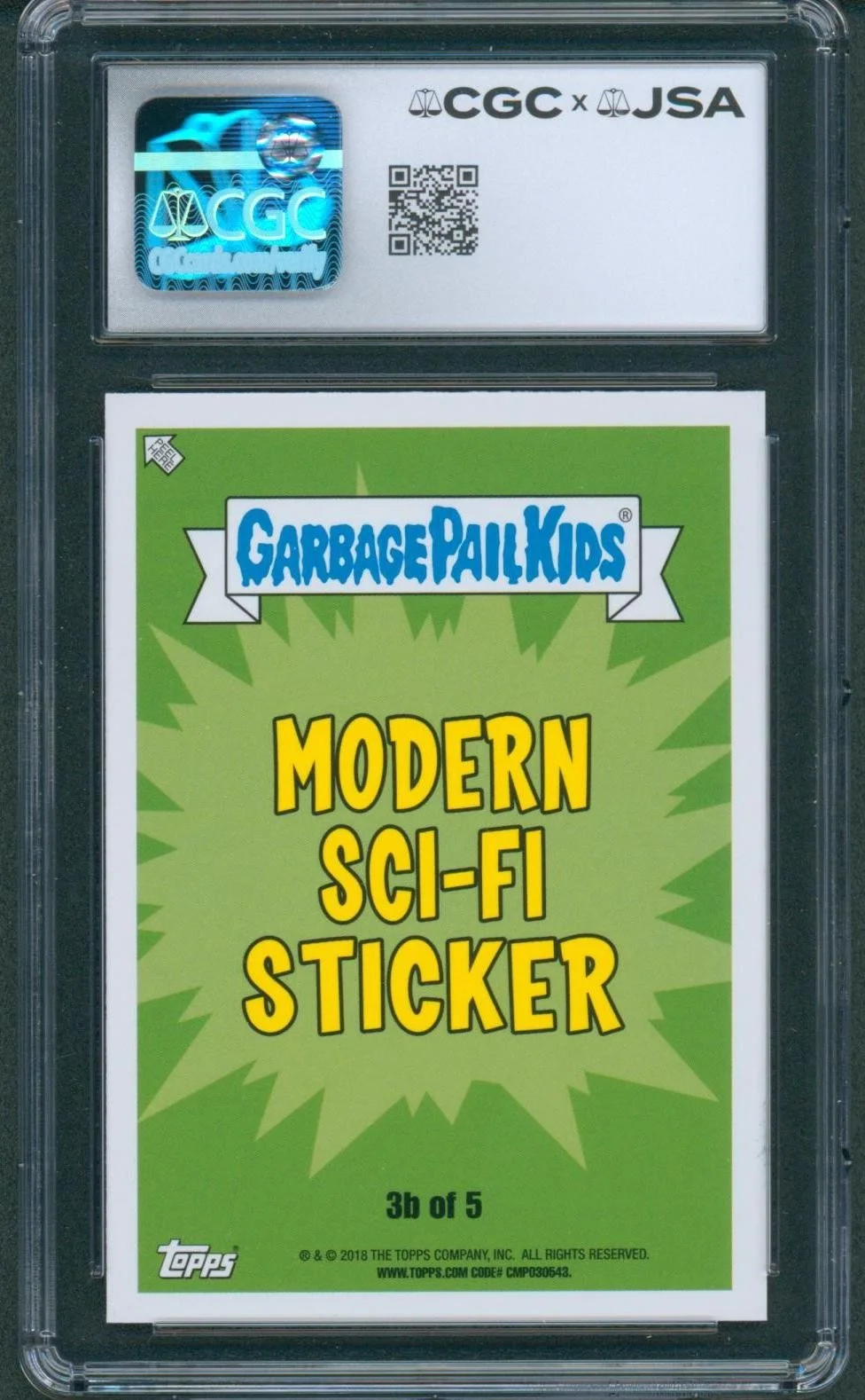 James Duval — James Duval Signed Card Donnie Darko Frank GPK 2018 Mint 9 CGC x JSA SLAB, изображение 2