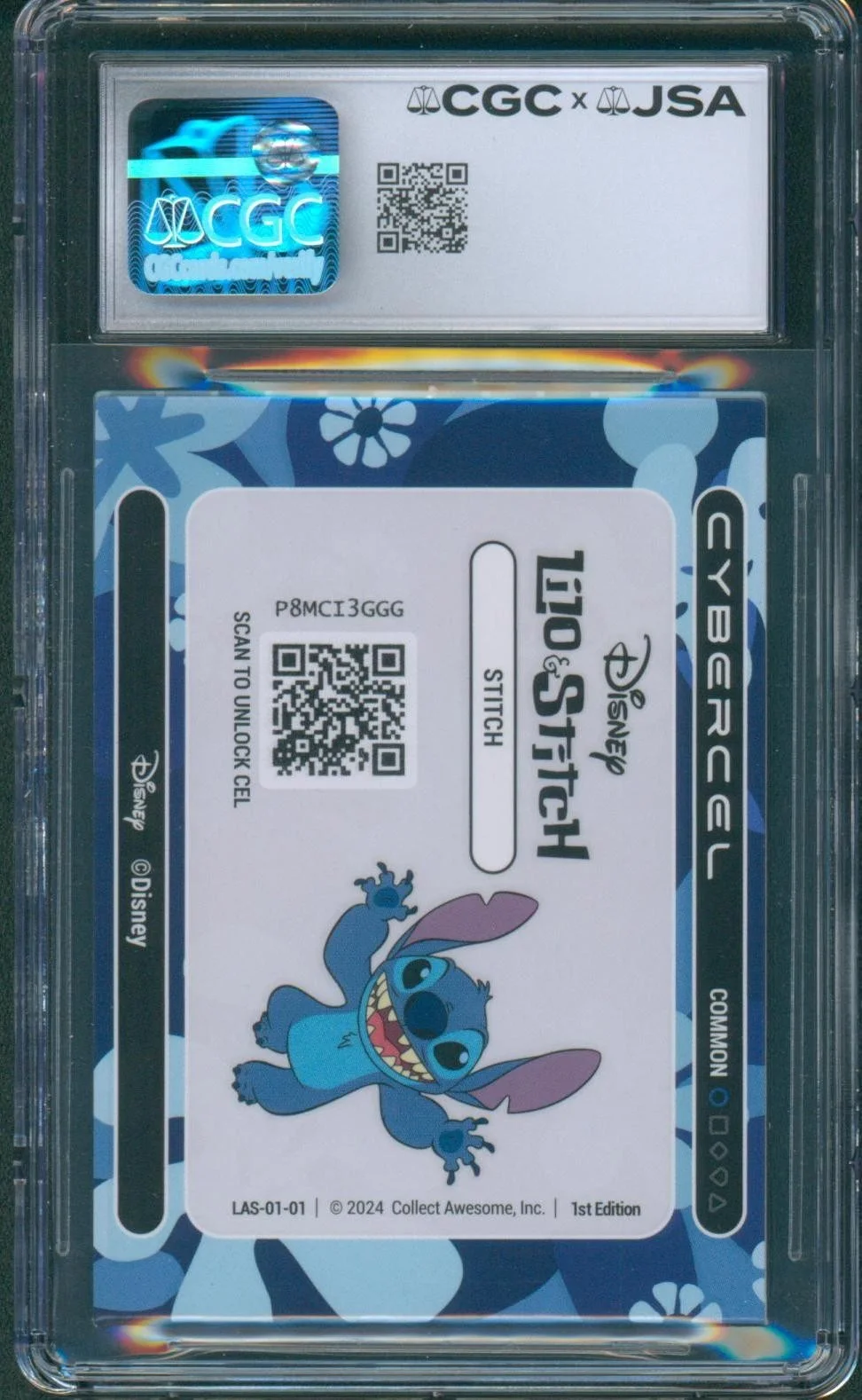 Chris Sanders — Chris Sanders Signed Lilo & Stitch Card Cybercel Autograph CGC x JSA SLAB, изображение 2