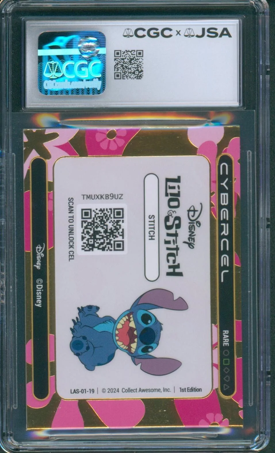 Chris Sanders — Chris Sanders Signed Lilo & Stitch Card Mint 9 Cybercel Autograph CGC x JSA SLAB, изображение 2