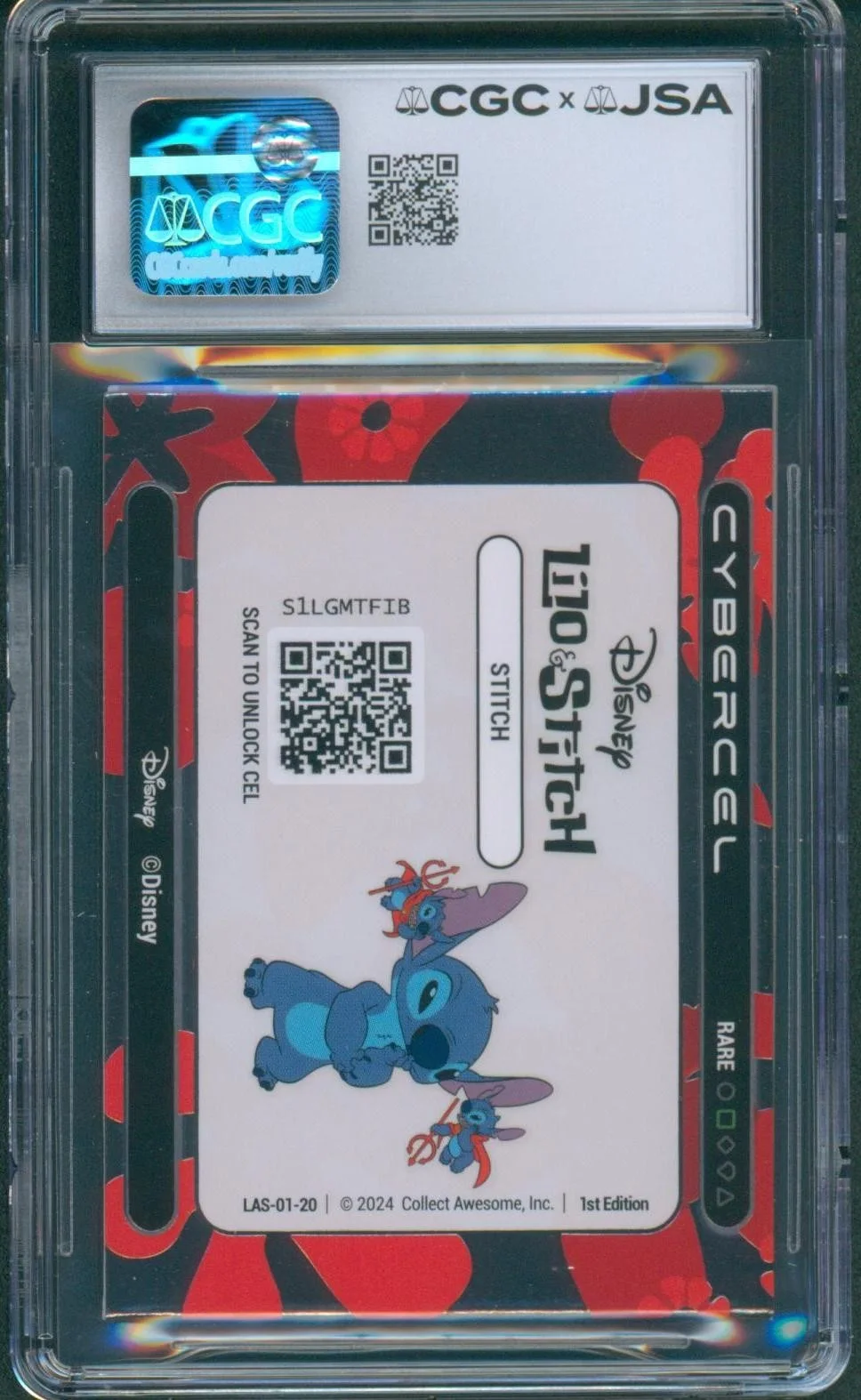 Chris Sanders — Chris Sanders Signed Lilo & Stitch Card Mint 9 Cybercel Autograph CGC x JSA SLAB, изображение 2