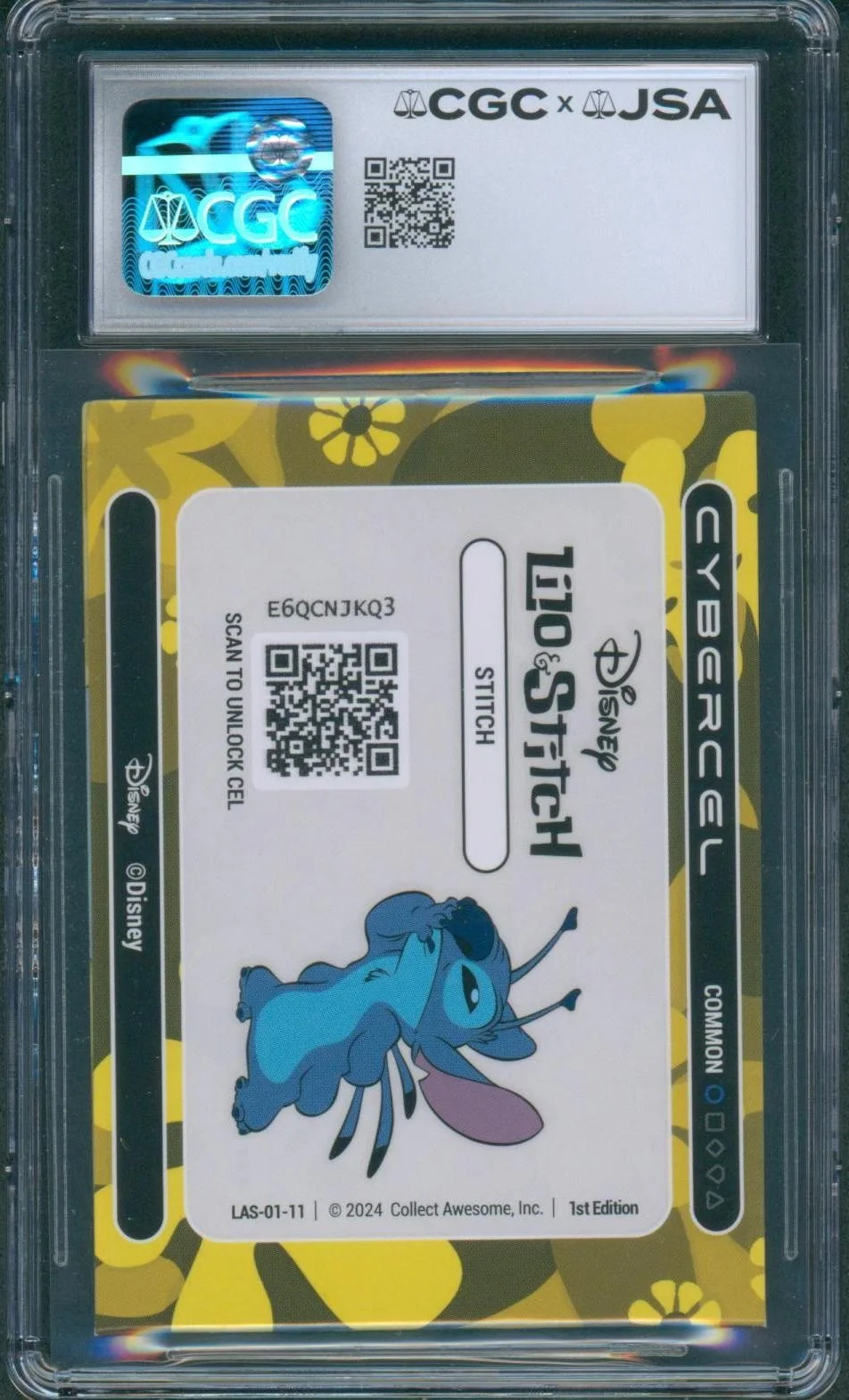 Chris Sanders — Chris Sanders Signed Lilo & Stitch Card Mint 9 Cybercel Autograph CGC x JSA SLAB, изображение 2