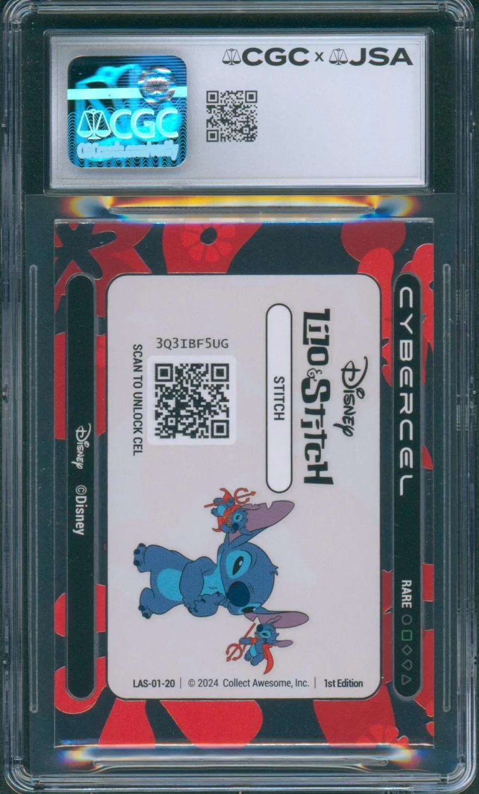 Chris Sanders — Chris Sanders Signed Lilo & Stitch Card Mint 9 Cybercel Autograph CGC x JSA SLAB, изображение 2