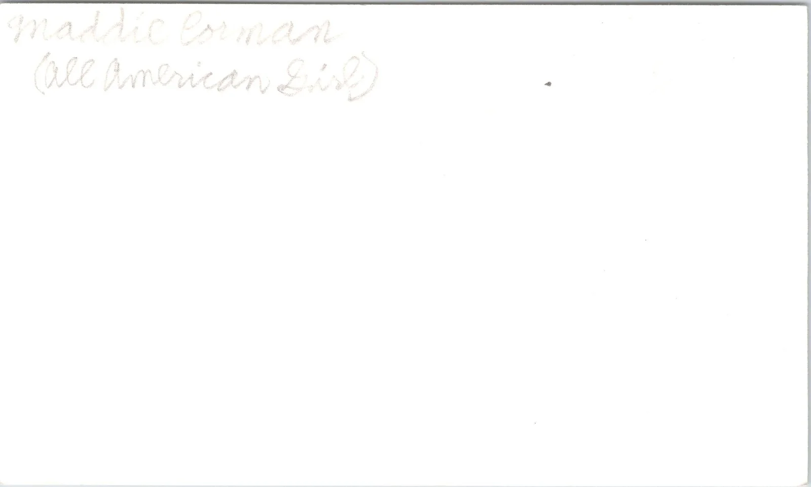 Maddie Corman — Maddie Corman Signed 3x5 Index Card Some Kind Of Wonderful Autographed, image 2