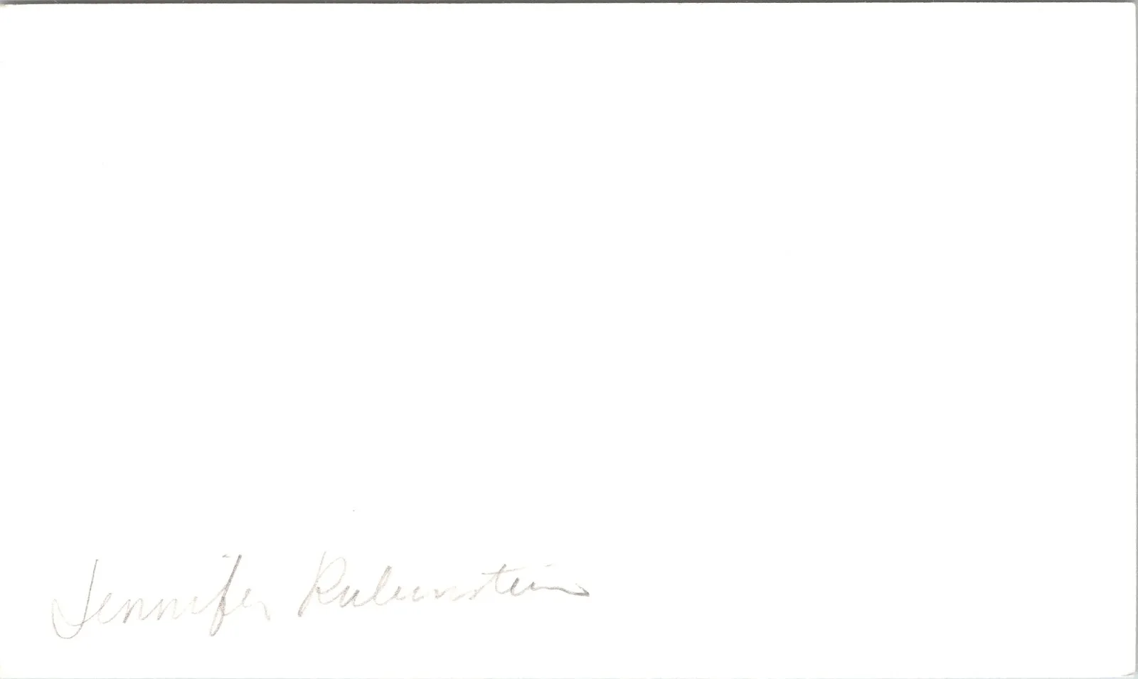 Jennifer Rubin — Jennifer Rubin Signed 3x5 Index Card Nightmare On Elm Street Autographed, изображение 2
