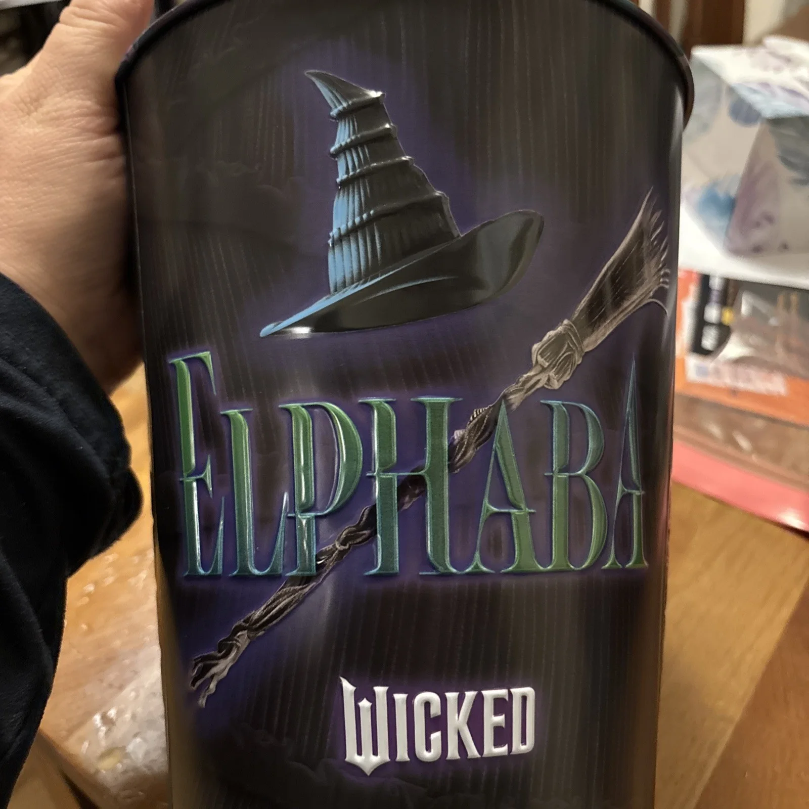 NEW Ltd Edition WICKED Movie Elphaba Popcorn Bucket Rare, image 2