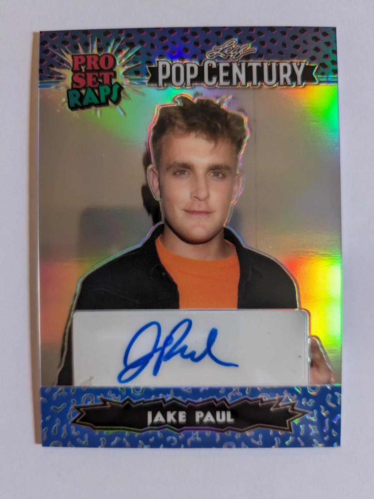 Jake Paul — JAKE PAUL AUTO 2023 LEAF POP CENTURY Pro Set Raps You Tube Boxing # 11/15