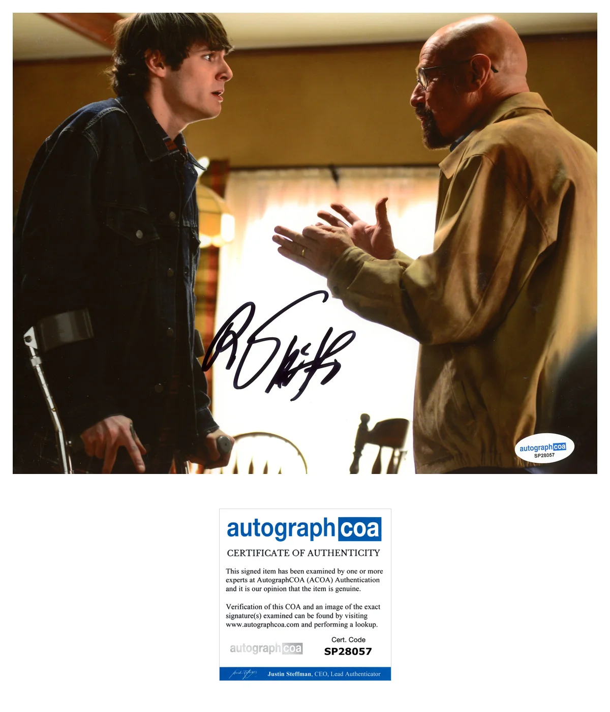 RJ Mitte — RJ Mitte ‘Breaking Bad’ Signed 8x10 Photo ‘Walter White Jr.' ACOA