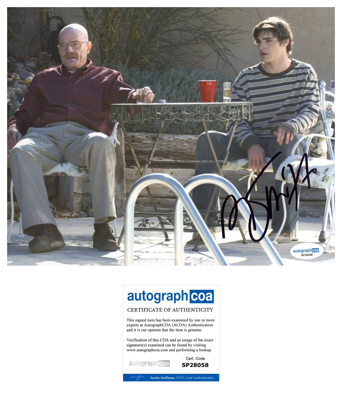 RJ Mitte — RJ Mitte ‘Breaking Bad’ Signed 8x10 Photo ‘Walter White Jr.' ACOA
