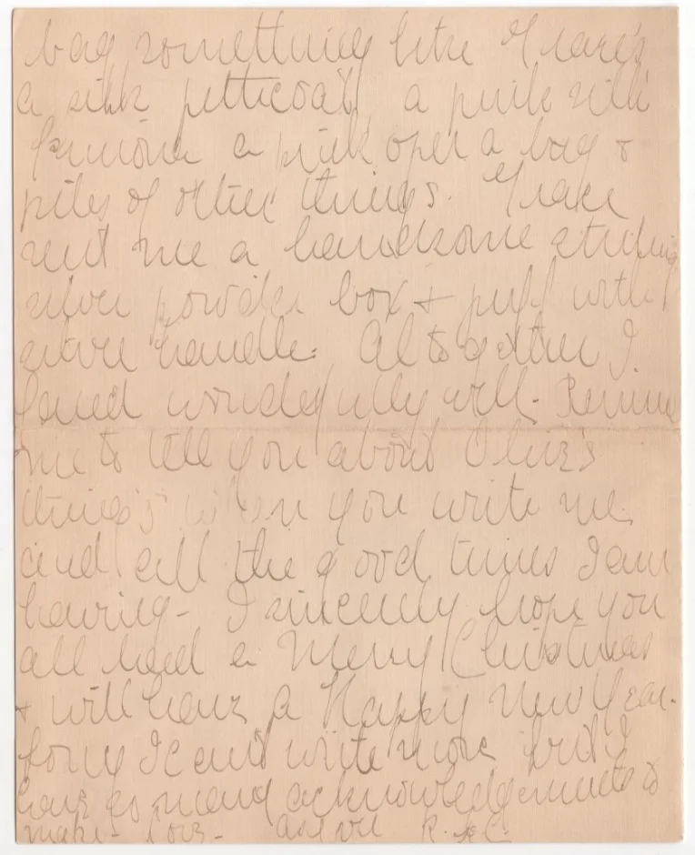 Ruth Chatterton Signed Letter 1908 (Age 17) / Autographed Actress, image 2