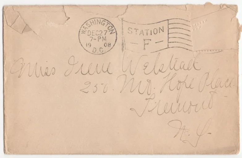 Ruth Chatterton Signed Letter 1908 (Age 17) / Autographed Actress, image 3