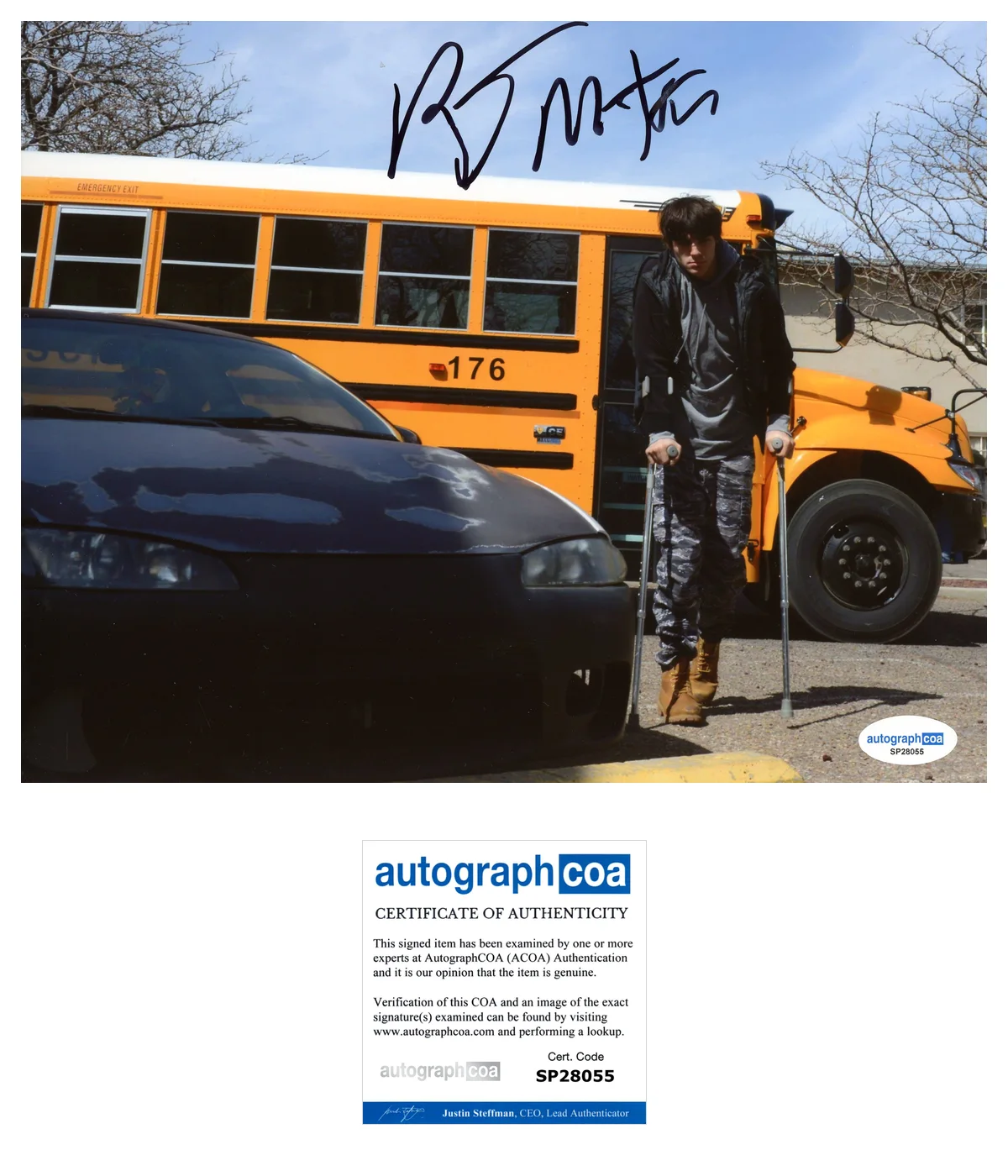 RJ Mitte — RJ Mitte ‘Breaking Bad’ Signed 8x10 Photo ‘Walter White Jr.' ACOA