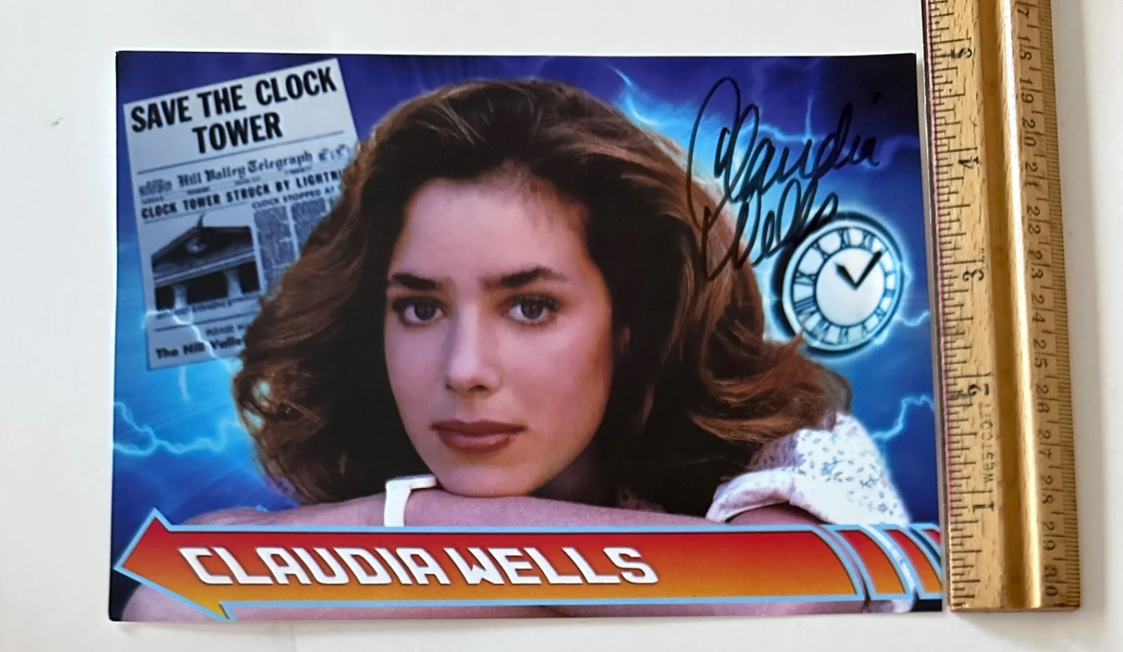 Claudia Wells — CLAUDIA WELLS Signed Photo BACK TO THE FUTURE Autograph w/ COA - Storage Wear, image 3