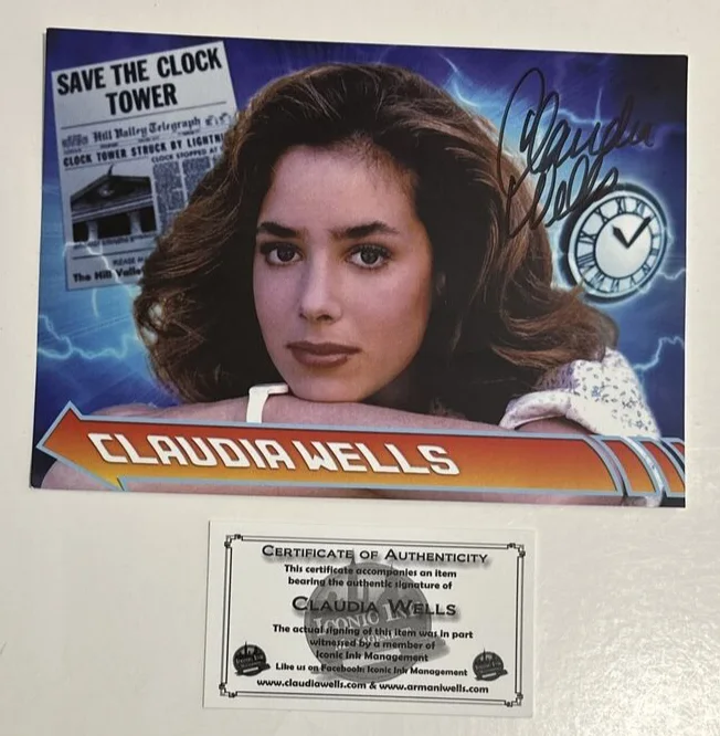 Claudia Wells — CLAUDIA WELLS Signed Photo BACK TO THE FUTURE Autograph w/ COA - Storage Wear, image 5