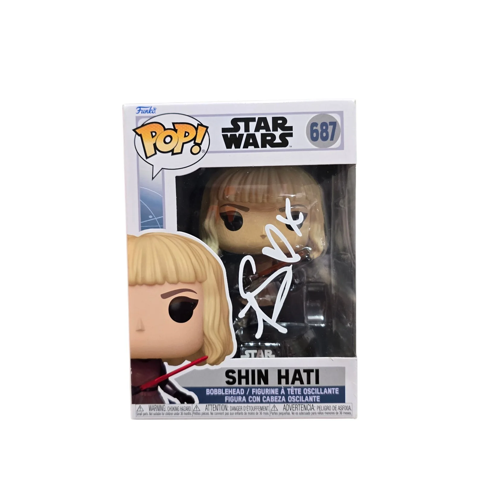 Ivanna sakhno — Ivanna Sakhno Signed Shin Hati Funko 687 Ahsoka SWAU Authenticated RARE