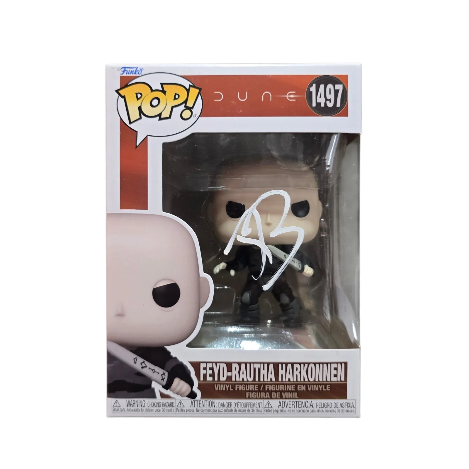 Austin Butler — Austin Butler Signed Feyd Rautha Funko 1497 Dune SWAU Authenticated RARE