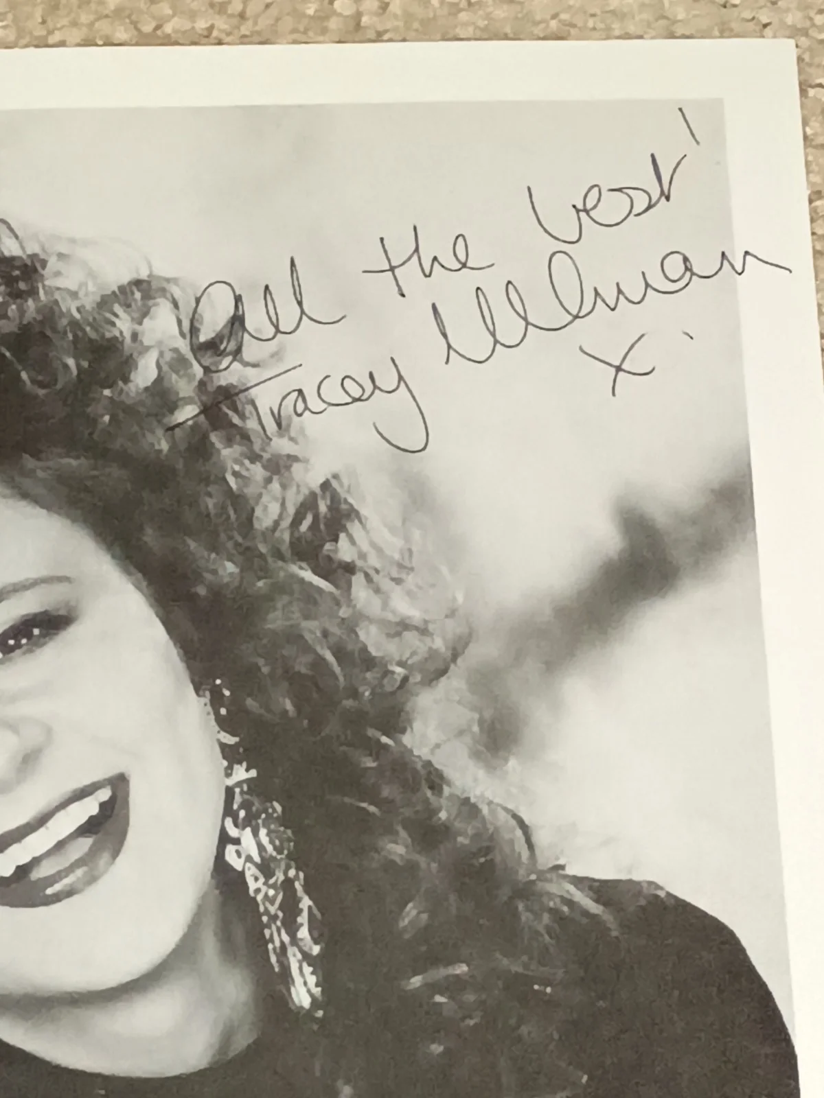 Tracy Ullman Signed Autographed Paper Photo, image 2