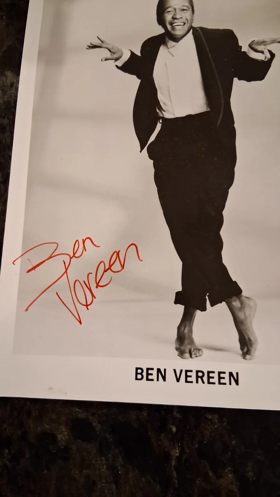 Ben Vereen — Ben Vereen signed B&W 8x10 photo, изображение 2