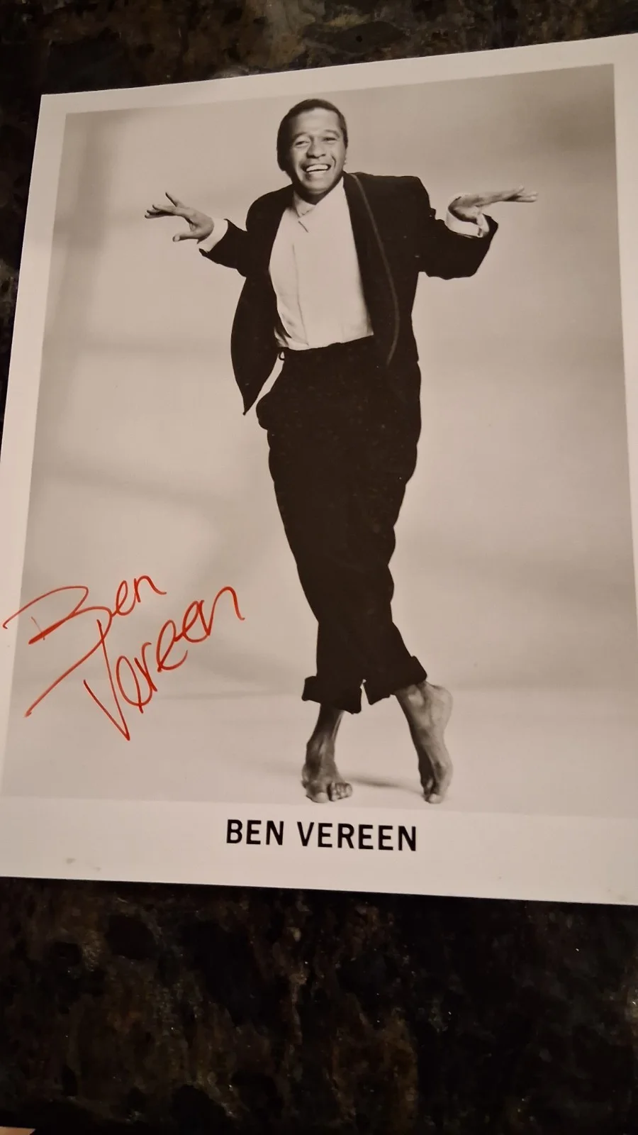 Ben Vereen — Ben Vereen signed B&W 8x10 photo, изображение 3
