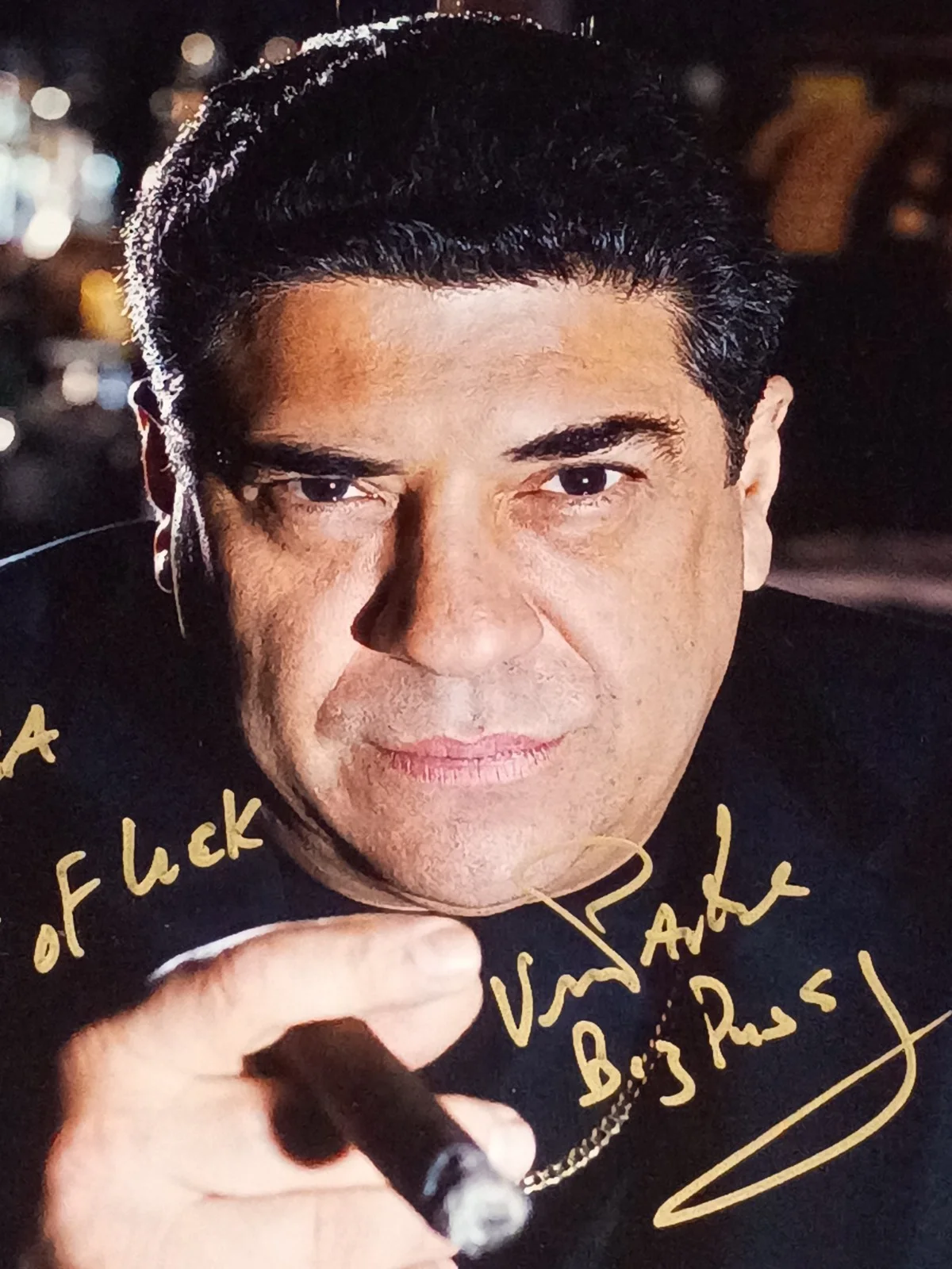 Vincent Pastore Signed 8x10 Autographed Glossy Photo Sopranos To Lisa, image 2