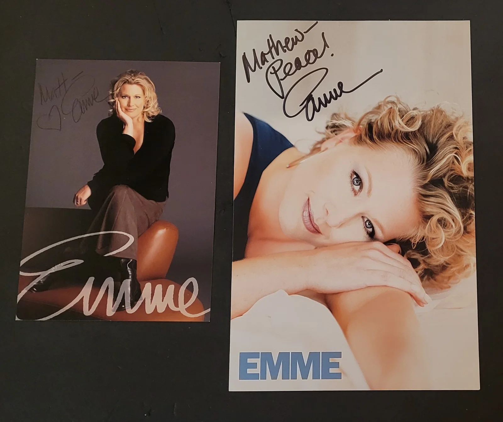 Emme — Emme Model Autographed Signed 4.25"x6" & 5.5"x8.5" Photo/Info Pamphlet